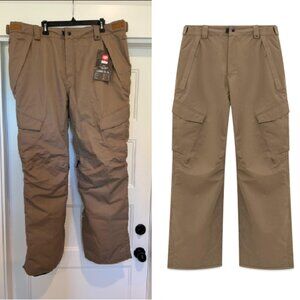 NWT 686 Snowboard Ski Men’s Beige Insulated Cargo Snow Pant, XXL